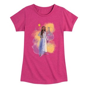 Girls' - Disney - Asha And Star Fitted Short Sleeve Graphic T-Shirt - 1 of 4