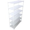 Vynxaria White Heavy Duty Utility Storage Shelves with Wheels - 6 Tier, 6000 lbs Capacity, 84"H x 48"L x 20"D - 2 of 4