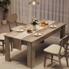 63″ Farmhouse Rectangular Dining Table for 4–6, 1.18″ Thick MDF Wood Kitchen & Dining Room Table for Apartment/Small Space with 300 lb Load Capacity - 2 of 4