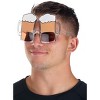 HalloweenCostumes.com One Size Fits Most   Beer Mug Stein Costume Glasses for Adults, Clear/Brown - 2 of 4