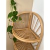 Nordlys 3-Tier Natural Rattan Corner Shelf Modern Design Style Living Room - 3 of 4