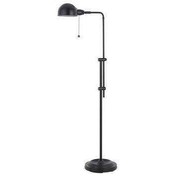 42" x 58" Adjustable Height Croby Oil Rubbed Metal Floor Lamp Bronze - Cal Lighting
