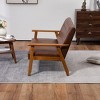 NicBex Couches for Living Room Modern Loveseat Sofa Upholstered Pu Leather 2-seat Couch with Wooden Leg for Apartment - 3 of 4