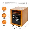 DR. INFRARED HEATER Electric Portable Space Heater, 1500-Watt, DR-968, Cherry - 3 of 4