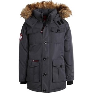 CANADA WEATHER GEAR Boy Winter Coat - Heavyweight Water and Wind Resistant Boys Winter Parka Jacket Ski Insulated Outerwear - 1 of 4
