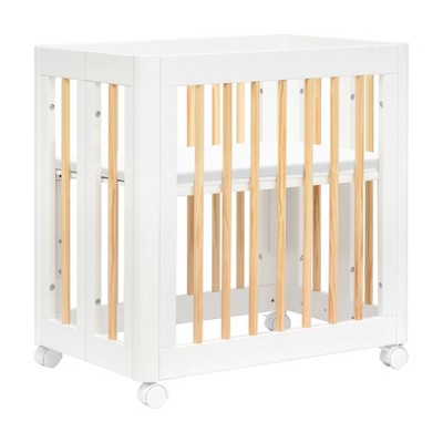 Yuzu White and Natural 8-in-1 Convertible Crib with All-Stages Conversion Kits