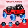 2-Seater Kids Electric Ride-on Car, 2WD/4WD Toddler Truck with Trunk, Suspension, LED Lights & Music, Remote Control Vehicle for Ages 3-8 - 3 of 4