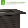 Best Choice Products 57in 50,000 BTU Rectangular Propane Aluminum Gas Fire Pit Table w/ Cover, Glass Beads - 3 of 4