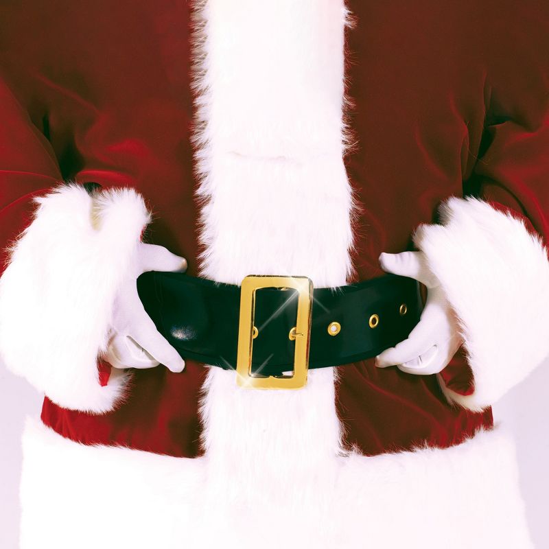 61" Santa Claus Men Adult Christmas Belt Costume Accessory - One Size Black, 2 of 4