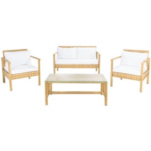 Garnen 4 Piece Living Set - Indoor/Outdoor - PAT7714 - Safavieh - 1 of 4
