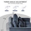 Lyngins 3-in-1 Convertible Sleeper Sofa, Velvet Futon Sofa Bed, Pull-Out Sofa Bed with Pillows & Pockets, Loveseat Couch for Living Room, Apartments - 3 of 4