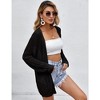 Women Crochet Lightweight Cardigan Cover Up Open Front Long Sleeve Summer Cardigans 2024 - 4 of 4