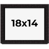 PosterPalooza | Modern Shadow Box 1" Depth Black Picture Frame - UV Acrylic, Backing Board, Hanging Hardware - 2 of 4