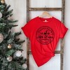 Simply Sage Market Women's North Pole Milk and Cookie Co. Circle Short Sleeve Graphic Tee - 2 of 4