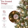 6ft Pre-Lit Pencil Christmas Tree with 250 Frosted Lights, Slim Space-Saving Design, Easy Assembly, Green - 3 of 4