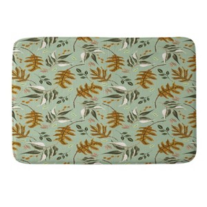 Deny Designs Marta Barragan Camarasa Fall of Fall Leaves Memory Foam Bath Mat - 1 of 4