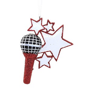 Holiday Ornament Rock Star Microphone Resin Personalized It Karaoke Sing Or582 CRAFT OUTLET INC/OLDE MEMORIES - 1 of 3