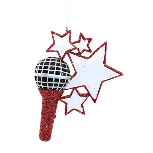 Holiday Ornament Rock Star Microphone Resin Personalized It