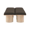 Meridian Furniture,Pavilion Boucle Fabric Bench - 3 of 4