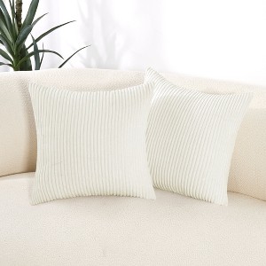 Deconovo Corduroy Throw Pillow Covers 2-Pack – Soft & Durable - 1 of 4