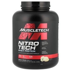 Muscletech Nitro-Tech, Whey Isolate + Lean Muscle Builder, Protein Powders - 1 of 4