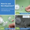 Itopfox 24 Pcs Transparent Tape with Dispenser, Clear Tapes and Refillable Dispensers for Craft Jobs, Gift Wrapping, Repairing, Home and School Use - 4 of 4