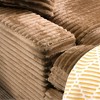 Dolonm 75" Deep Seat Lazy Sofa: 4 Plush Pillows, High-Resilience Sponge, Luxe Corduroy for Living Room/Office-6 Colors - 4 of 4