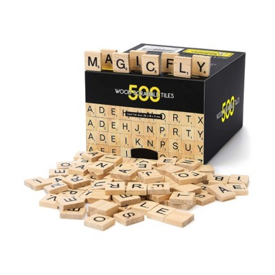Probe Hues Wooden Scrabble Letter Tiles