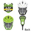 Big Dot of Happiness Lax to the Max Lacrosse Helmet, Stick, and Shield Decorations DIY Party Essentials Set of 20 - 3 of 4