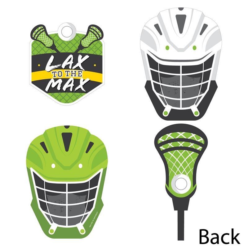 Big Dot of Happiness Lax to the Max Lacrosse Helmet, Stick, and Shield Decorations DIY Party Essentials Set of 20, 3 of 7
