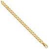 Black Bow Jewelry Men's 14k Yellow Gold, 9.25mm Fancy-Link Chain Bracelet - 8 Inch - 2 of 4
