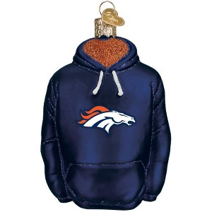 Old World Christmas Blown Glass Ornament for Christmas Tree, Denver Broncos Hoodie - 1 of 3