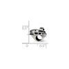 Black Bow Jewelry Sterling Silver Boat Bead Charm - 3 of 4