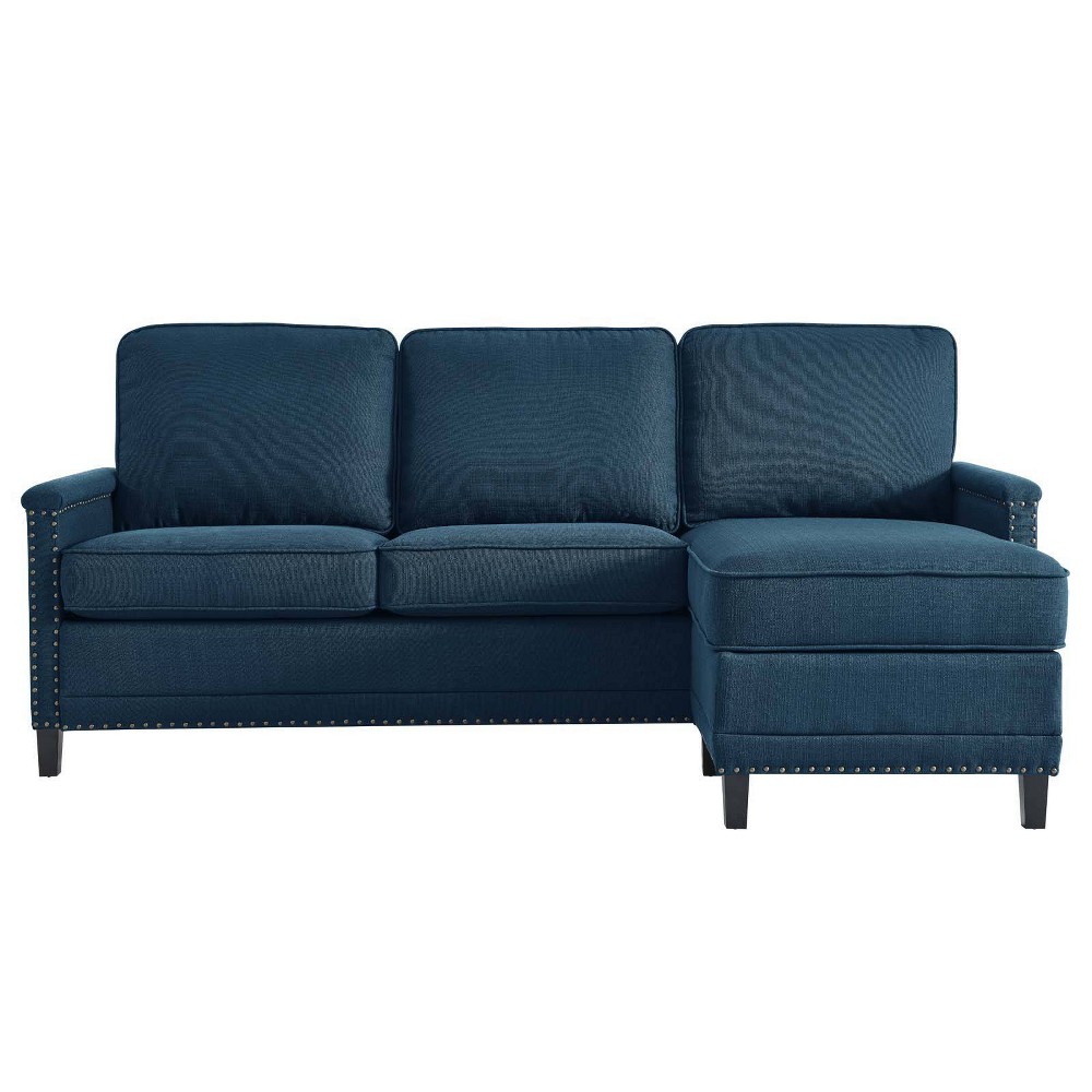 Photos - Sofa Modway Ashton Upholstered Fabric Sectional  Azure  