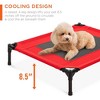 Best Choice Products 30in Elevated Cooling Dog Bed, Outdoor Raised Mesh Pet Cot w/ Removable Canopy, Carrying Bag - 3 of 4