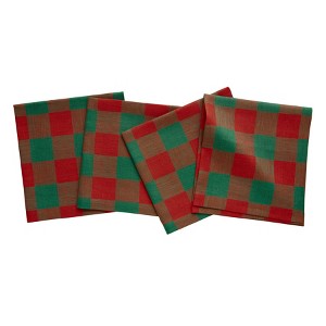 Solino Home Linen Dinner Napkins | Buffalo Check - 1 of 4