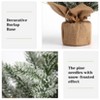 24 Inch Artificial Small Christmas Tree, 2 Ft Table Top Christmas Tree Mini Frosted Pine Tree  for Home Table Centerpiece Office Desk Decor - 4 of 4
