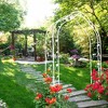 Aghana Digitals Cream White Metal Garden Arch: 8-Assembly Styles Galvanized Trellis for Climbing - 3 of 4
