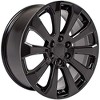 OE Wheels CV95 22 Inch Rim Fits Suburban 1500 High Country Style 6x139.7 22x9 Gloss Black - Hollander 5922 (1) - 3 of 4