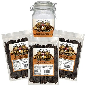 Buffalo Bills Honey Ale Beef Jerky 3 Bag Starter Kit (3 bags and 1 jar) - 1 of 4