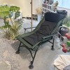 Chic Crate - Ultra-Portable Folding Moon Chair with Reclining Backrest  - 3-Position Adjustable Support - Green/Black - 2 of 4