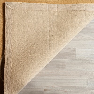 Handmade Tufted Gray and Orange Wool Area Rug