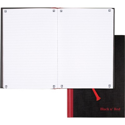 Black N' Red Hardcover Notebook Casebound 9-7/8"x7" BK/RD 400110531