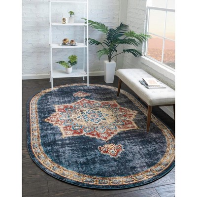 Unique Loom Utopia Helios Border Indoor Woven Area Rug
