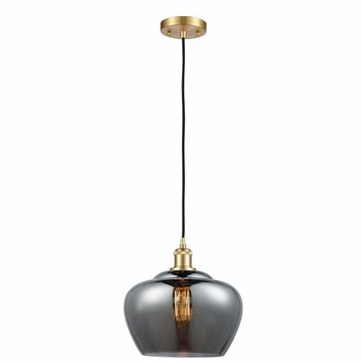 Fenton - 1 Light Cord Hung Mini Pendant In Industrial Style-11 Inches Tall and 11 Inches Wide
