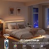 NicBex Queen/King Floating Bed Frame with LED and Charging Station,Upholstered Bed Frame with Headboard and Hidden Storage Space,No Box Spring Needed - 3 of 4