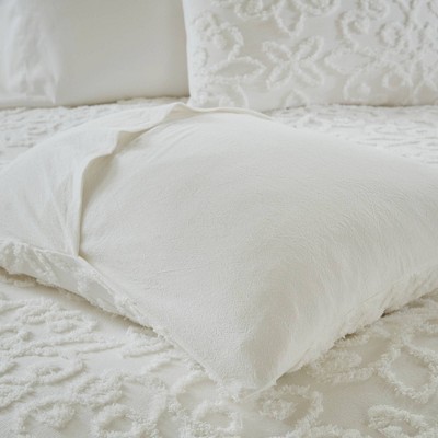 White King/Cal King Cotton Chenille Textured Sham Set