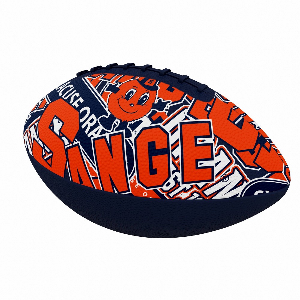 NCAA Syracuse Orange Abstract Mini-Size Rubber Football