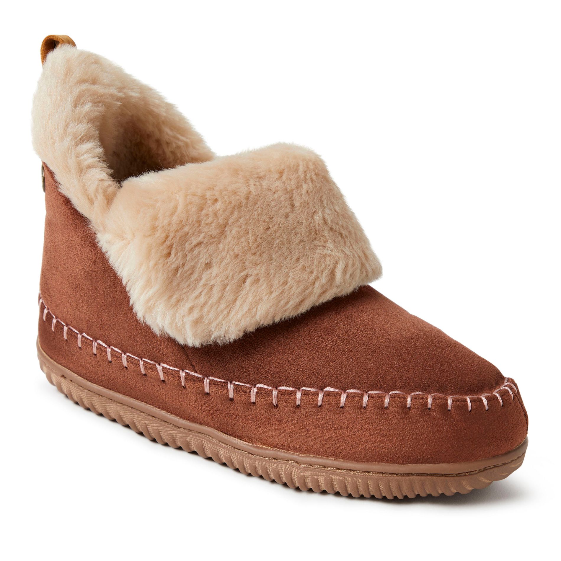 Alpine by Dearfoams Women's Moritz Bootie House Slipper - Potting Soil Size 11