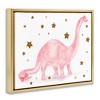 Stupell Industries Pink Dinosaur with Gold Stars, 31" x 25" - 3 of 4